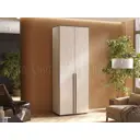 Шкаф распашной Миф 80x223x51 см МДФ цвет дуб крафт белый