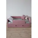 Кровать детская с бортиком Rika Leeloo 80x160 см дерево цвет розовый