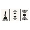 Набор постеров Дом корлеоне Абстракция №352 60x40 см 3 шт