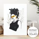 Постер 28 картин Девушка неформалка 40x30 см