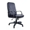 Офисное кресло Евростиль Менеджер PL 70x112x70 см искусственная кожа цвет черный
