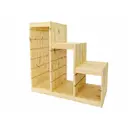 Стеллаж С-пром 94x90x44 см дерево цвет сосна обыкновенная