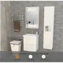Комплект мебели для ванной комнаты ENCANTO ST60WDK1FT2 шкаф подвесной с раковиной, смеситель Bravat Fit