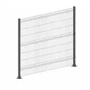 3D панель для забора Grand Line Light h.1.73 x L.2.5 RAL 7024 серый