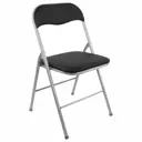 Стул Brabix Golf CF-007 43.50x78x46.50 см кожа цвет черный/серебро