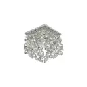 Светильник точечный встраиваемый хрустальный Dio d`arte Tayo gu10.5.14.8x8.702 n 2 м² под отверстие 5.4 см цвет серебристый