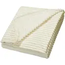Плед Strips 150x200 см велсофт цвет молочный