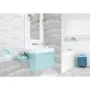 Декор плиточный настенный Alma ceramica Singapore Dwu93sgp17rekb 30x90см цвет светло-серый