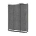 Шкаф-купе МФ Модерн Роланд 220x160x45 см 7 полок ЛДСП цвет камень темный