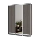 Шкаф-купе с зеркалом МФ Модерн Роланд 220x170x45 см 7 полок ЛДСП цвет анкор темный