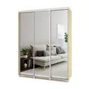 Шкаф-купе с зеркалом МФ Модерн Роланд 220x170x45 см 7 полок ЛДСП цвет ирландский дуб
