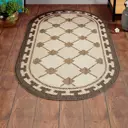 Ковер Циновка ТПЕ sz1478/a4o/11 овал 120x170 см полипропилен