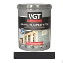 Эмаль по дереву VGT Профи графитовая RAL 7024 1 кг