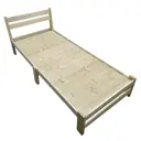 Кровать односпальная Solarius Мишка 80x200 см массив сосны лакированный цвет бежевый