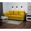Раскладной диван Yorcom Мелодия 220x80x100 см велюр цвет желтый