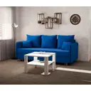 Раскладной диван Yorcom Санти 210x80x100 см велюр цвет васильковый