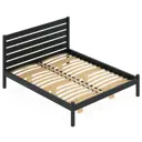 Кровать с ортопедическим основанием Solarius Классика 180x190 см массив сосны цвет антрацит