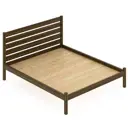 Кровать со сплошным основанием Solarius Классика 150x200 см массив сосны цвет темный дуб