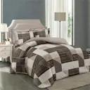 Комплект постельного белья Home mercury Авантюрин 31559 евро поплин коричневый