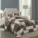 Комплект постельного белья Home mercury Авантюрин 31574 семейный поплин коричневый