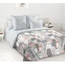 Комплект постельного белья Home mercury Котики 2 32418 евро перкаль серый