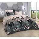 Комплект постельного белья Home mercury Абстракт 32608 семейный бязь розовый