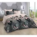 Комплект постельного белья Home mercury Абстракт 32597 1.5-спальный бязь розовый