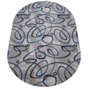 Ковер Белка Сегура Серпантин 95_25 Овал 200x350 см Полиамид Серый Голубой