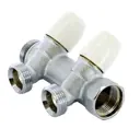 Коллектор Tiemme 1860008 на 2 выхода 3/4"x1/2" ВР-НР латунь