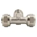 Тройник комбинированный Tiemme 16x1/2"x16 мм НР латунь