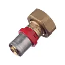 Муфта комбинированная Tiemme 3/4"x16 мм ВР-ВПр латунь 1650076