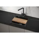 Накладная мойка Granula ES-4701 50x47x20 см кварц цвет черный металлик