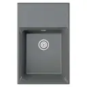 Мойка для кухни врезная Point PN3012 50x78 см глубина чаши 20 см Композитный кварц цвет темно-серый