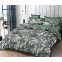 Комплект постельного белья Home mercury 30546 Джунгли 2 евро поплин зеленый