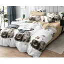 Комплект постельного белья Home mercury 30811 Пушистые котята евро поплин белый