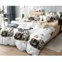 Комплект постельного белья Home mercury 30825 Пушистые котята семейный поплин белый