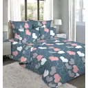 Комплект постельного белья Home mercury 31116 Сердечки 33 1.5-спальный бязь синий