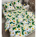 Комплект постельного белья Home mercury 31200 Ромашковое поле евро бязь белый