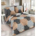 Комплект постельного белья Home mercury 31228 Кружево евро бязь серый