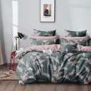 Комплект постельного белья Home mercury 30292 Розовый вечер 1.5-спальный поплин серый