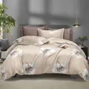 Комплект постельного белья Home mercury 30346 Цветы нимфы 1.5-спальный поплин бежевый