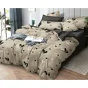 Комплект постельного белья Home mercury 30844 Сердечки 32 2-спальный поплин бежевый