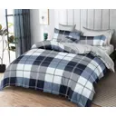 Комплект постельного белья Home mercury 30753 Ливерпуль 1.5-спальный поплин синий/серый/черный/белый