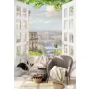 Фотообои флизелиновые Dekor vinil Вид с террасы на Париж 200x270 см 9235dv