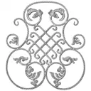Кованые элементы забора Ван-Упак Декоративная панель (909) 80x90 см