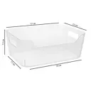 Корзина для хранения Scandi 17x7.5x12 см полипропилен цвет прозрачный