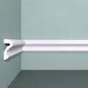 Молдинг Bello deco XPS М 23 на стену, полистирол (XPS), цвет белый, 50x22x2000 мм