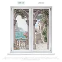 Рулонная штора Divino DelDecor 48x170 см цвет серо-розово-голубой/зеленый MRB-0401-1
