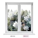 Рулонная штора Divino DelDecor 52x170 см цвет бело-зеленый MRB-0331-2