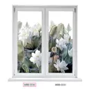 Рулонная штора Divino DelDecor 52x170 см цвет бело-зеленый MRB-0330-2